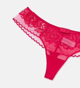 Simone Perele Floral Embroidered Elasticated Waistband Low-rise Tanga, Packshot View