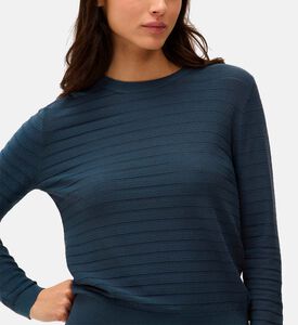 Pollen Striped Round Neck Sweater Pollen Striped Round Neck Sweater