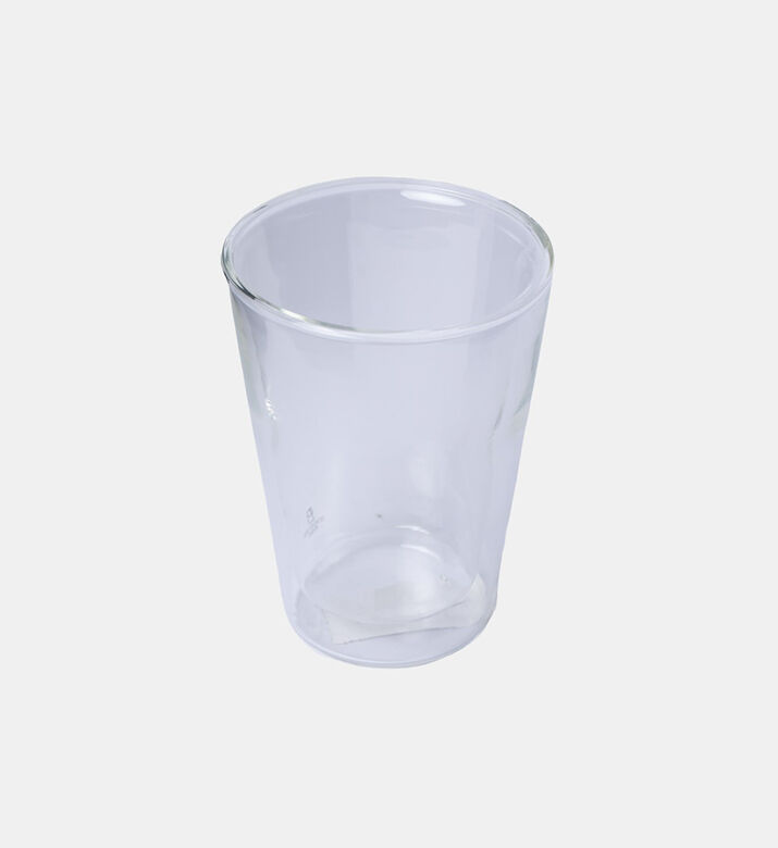كوب لاتيه زجاجي مستدير