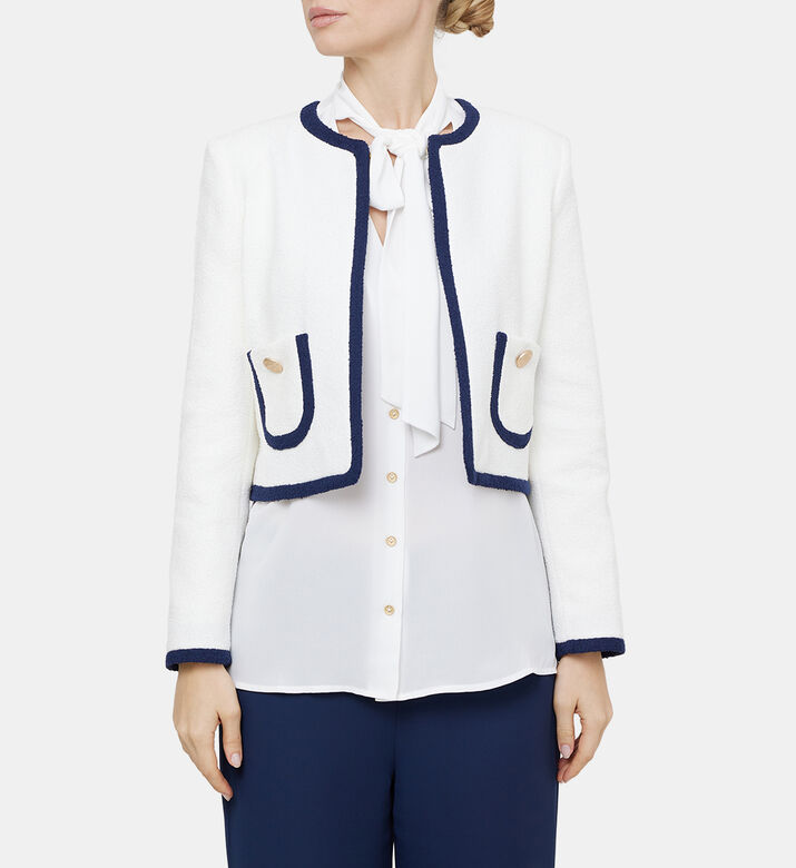 Cotton Terry Cropped Jacket