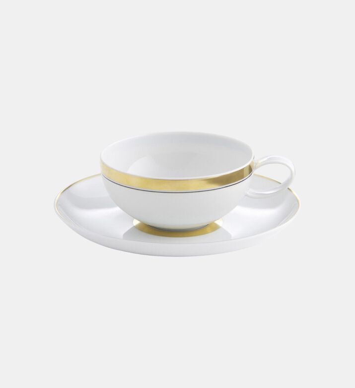 Vista Alegre Domo Gold Tea Cup Saucer Set 25 Cl, Packshot View