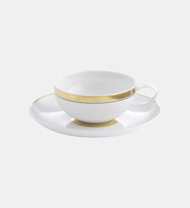 Vista Alegre Domo Gold Tea Cup Saucer Set 25 Cl, Packshot View Vista Alegre Domo Gold Tea Cup Saucer Set 25 Cl, Packshot View