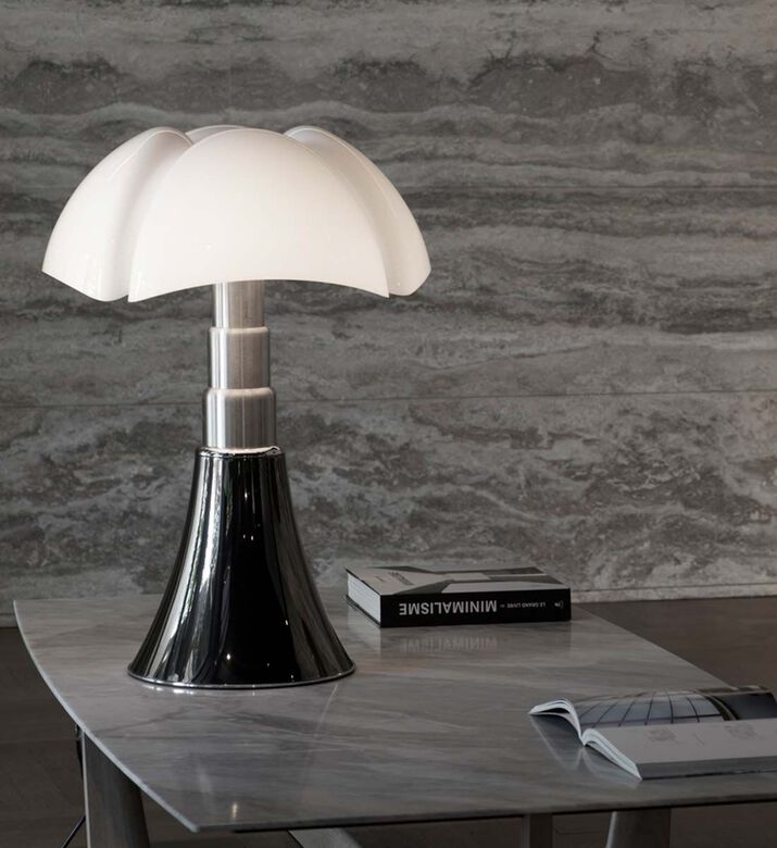 Martinelli Luce Pipistrello E14 Led Bulb Table Lamp, Black, Packshot View