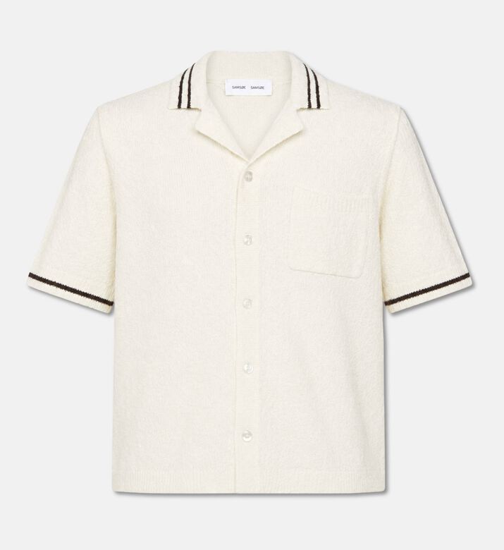 Samsoe Sapedro Textured Knit Short-sleeve Shirt, Packshot View