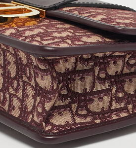 Dior Preowned Dior Burgundy Oblique 30 Montaigne Shoulder Bag, Packshot View