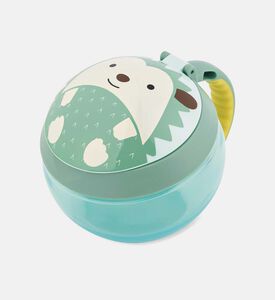 كوب وجبات خفيفة بطبعة قنفذ