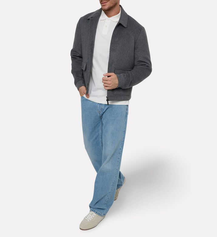 Hackett London Quilted Flap Pockets Jacket, Model View