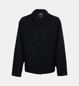 جاكيت رياضي طويل الأكمام بكمين مطاطيين وأزرار