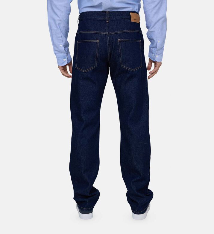 Washed-finish Wide-leg Denim Pants Washed-finish Wide-leg Denim Pants