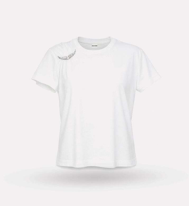 Zadig et Voltaire Suzan Embellished T-shirt, White, S, Packshot View
