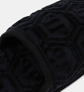 Philip Plein Puffy Slip-on Closed Slipper, Black, S, Packshot View