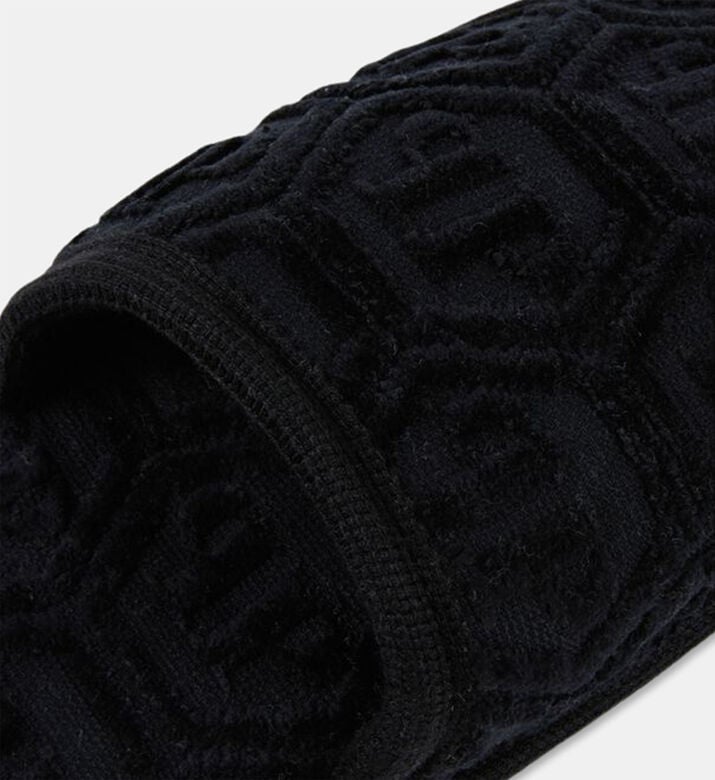 Philip Plein Puffy Slip-on Closed Slipper, Black, S, Packshot View