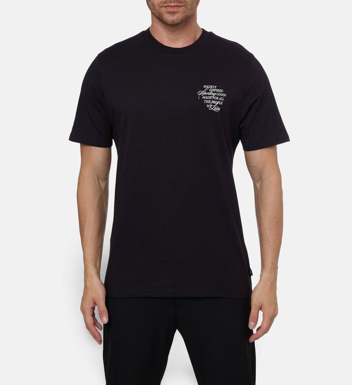 Les Deux Short-sleeve Regular-fit T-shirt, Black, Xl, Model View