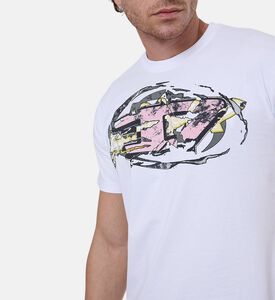 تيشيرت قصير الأكمام بياقة دائرية