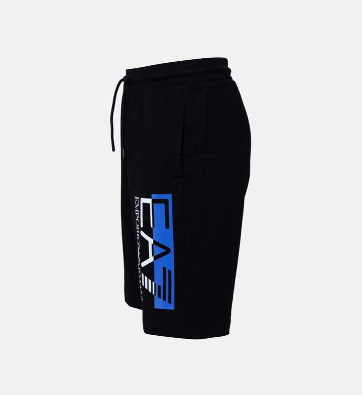 Cotton Drawstring Logo Printed Shorts