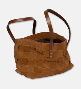 Dragon Diffusion Japan Handwoven Leather Tote Bag, Gold, Packshot View
