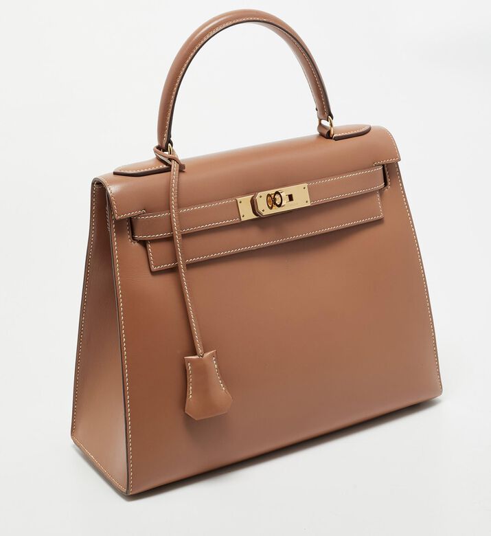 Hermes Preowned Hermes Kelly Sellier Chamonix Leather Top Handle Bag, Packshot View