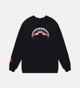 Sprayground Front Graphic-print Crewneck Sweatshirt, Black, 10y, Packshot View