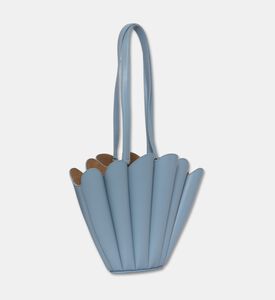 Mlouye Fan-like Shape Shoulder Tote, Light-blue, Packshot View