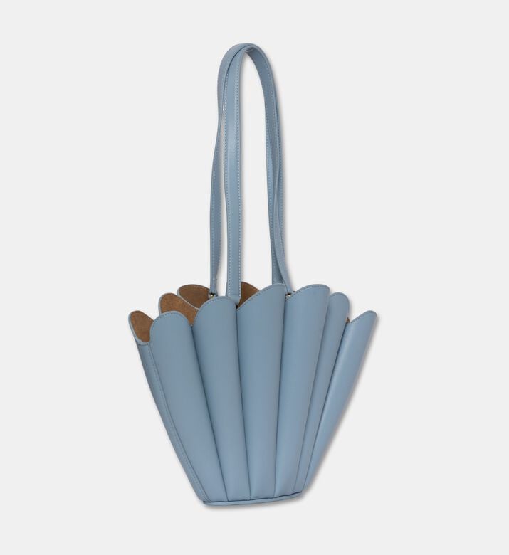 Mlouye Fan-like Shape Shoulder Tote, Light-blue, Packshot View
