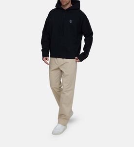 هودي فضفاض برقعة رأس ثعلب جريئة