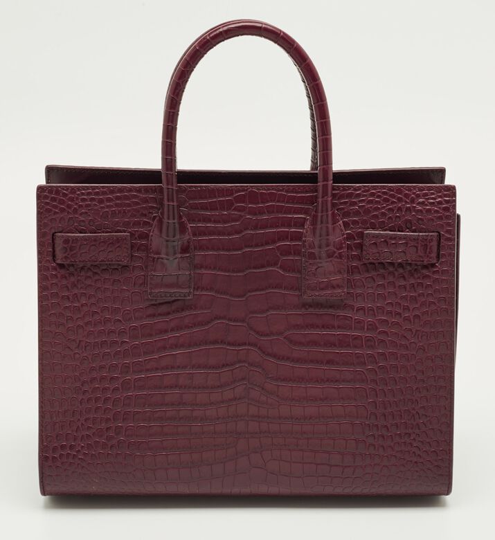 Yves Saint Laurent Saint Laurent Croc-embossed Leather Classic Tote Bag, Packshot View