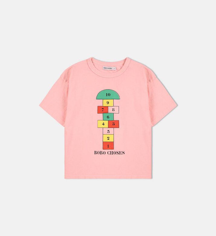 Bobo Choses Hopscotch-print Short-sleeve T-shirt, Packshot View
