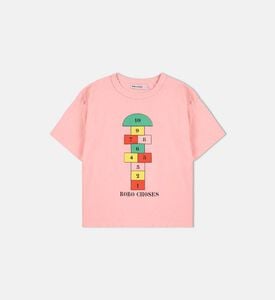 Bobo Choses Hopscotch-print Short-sleeve T-shirt, Packshot View Bobo Choses Hopscotch-print Short-sleeve T-shirt, Packshot View