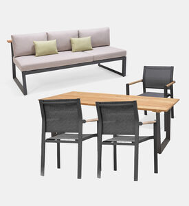 طقم طاولة طعام بالاو من خشب الساج