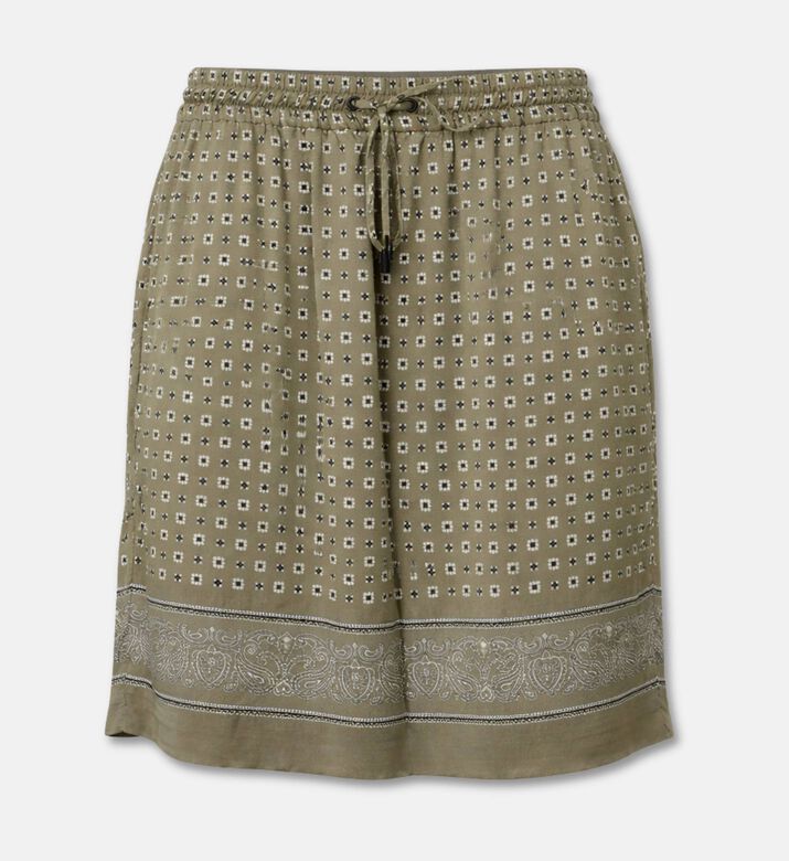 The Kooples Printed Viscose Elastic-waist Shorts, Packshot View