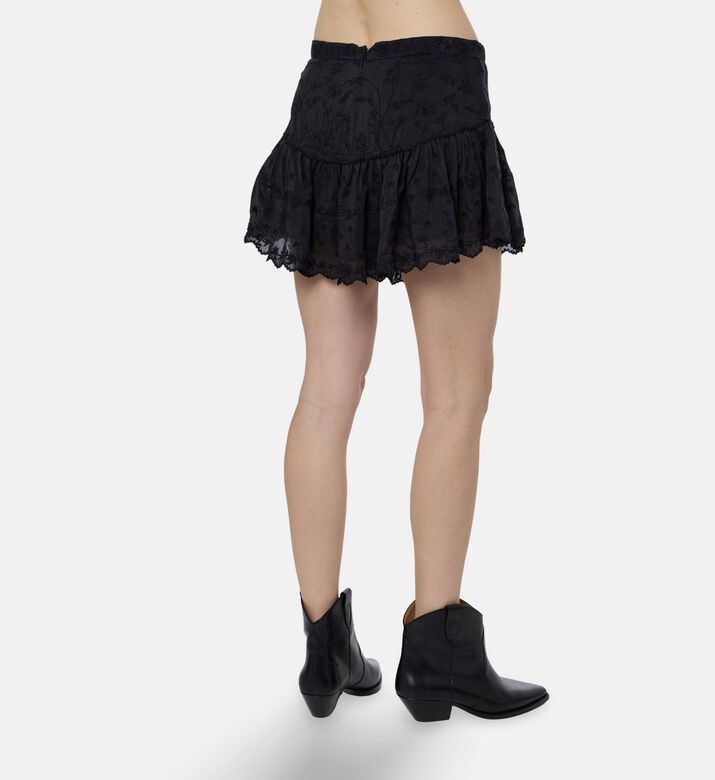 Isabel Marant Tiered Floral Mini Short Skirt, Model View