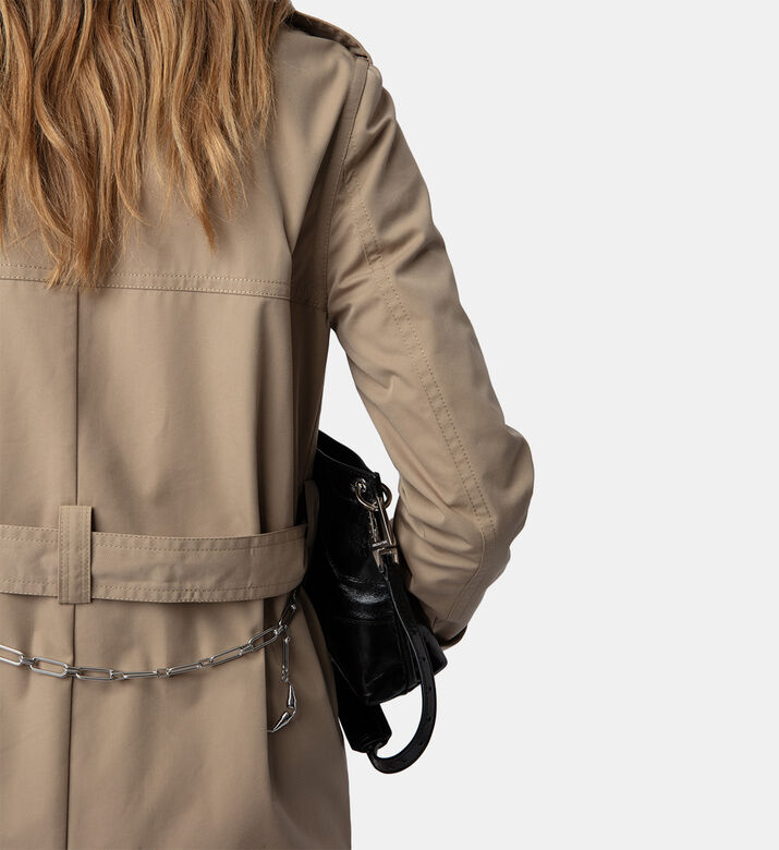 معطف ترينش ماندي قطن