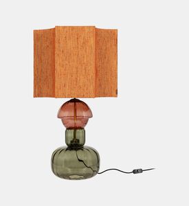 مصباح طاولة زجاجي مستطيل