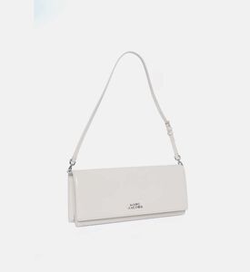 Marc Jacobs Cow Leather Flap Pocket Shoulder Bag, White, Packshot View