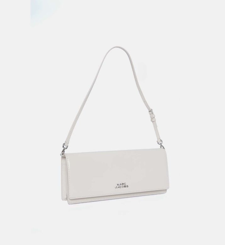 Marc Jacobs Cow Leather Flap Pocket Shoulder Bag, White, Packshot View