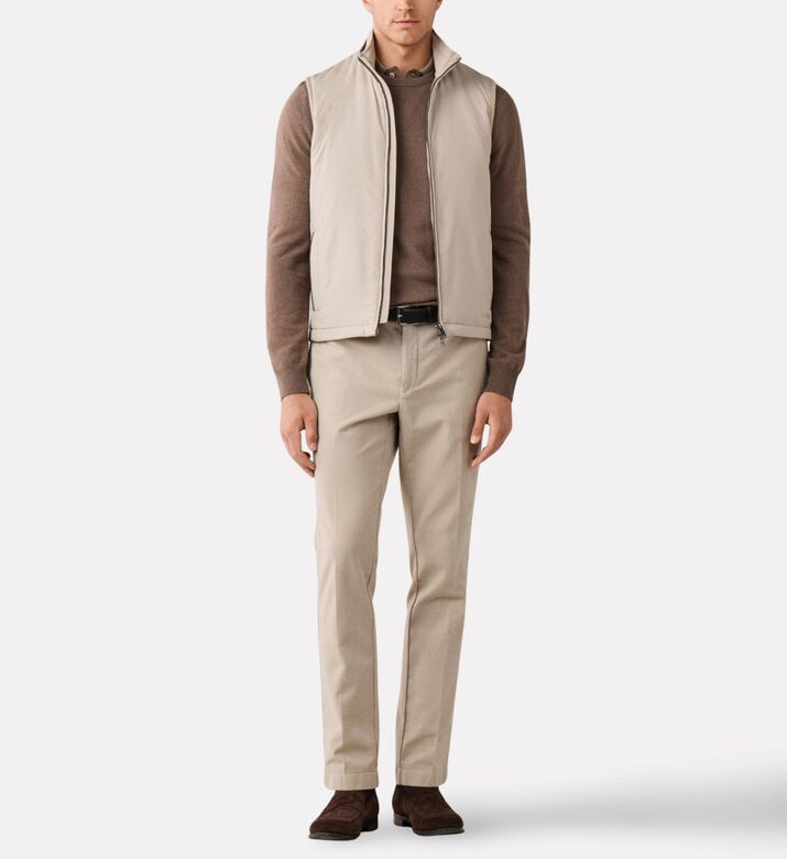 Hackett London Gilet Windsor, Beige, Xl, Model View