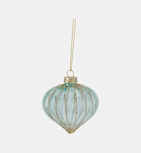 Home Deco and More Ornament Glass Green, Packshot View