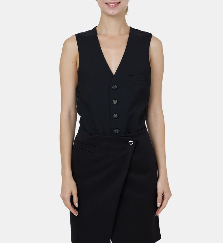 Tailored Vest Bodysuit Top Tailored Vest Bodysuit Top