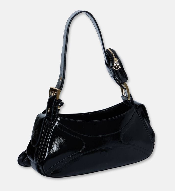 Manc Aurora Logo-detail Shoulder Bag, Black, Packshot View