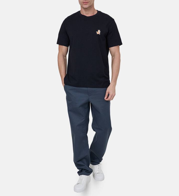 تيشيرت مريح برقعة ثعلب يركض