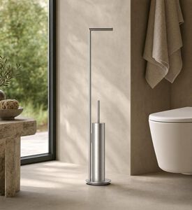Decor Walther Mikado Toilet Brush Set, Silver, Model View