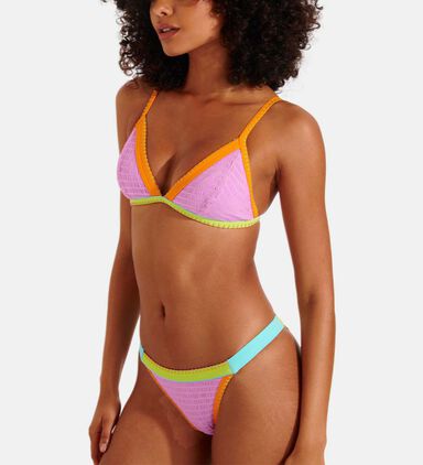 Smocked Triangle Bikini Top