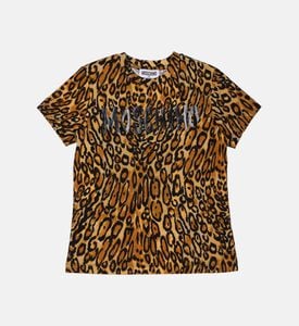 Cotton Leopard Short Sleeve T-shirt Cotton Leopard Short Sleeve T-shirt