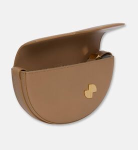 Patou Half-moon Gold-tone Hardware Cut-out Bag, Beige, Packshot View