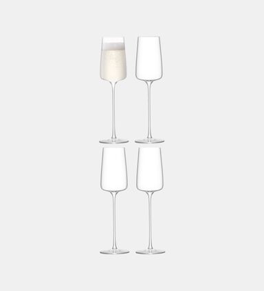 Metropolitan Champagne Flute 230ml Clear X 4