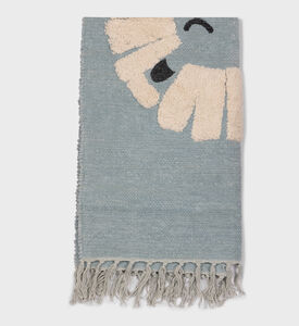 Dyed Cotton Chenille Lion-print Rug