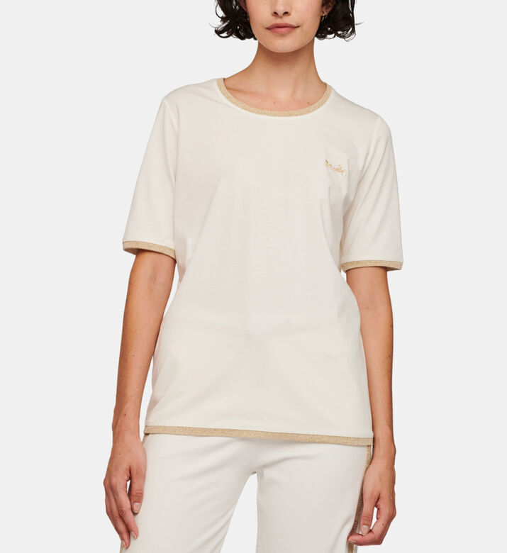 Two-tone Short Sleeve Logo T-shirt