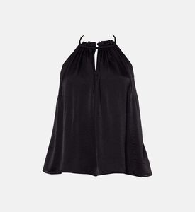 بلوزة سافانا بياقة ملتفة حول الرقبة