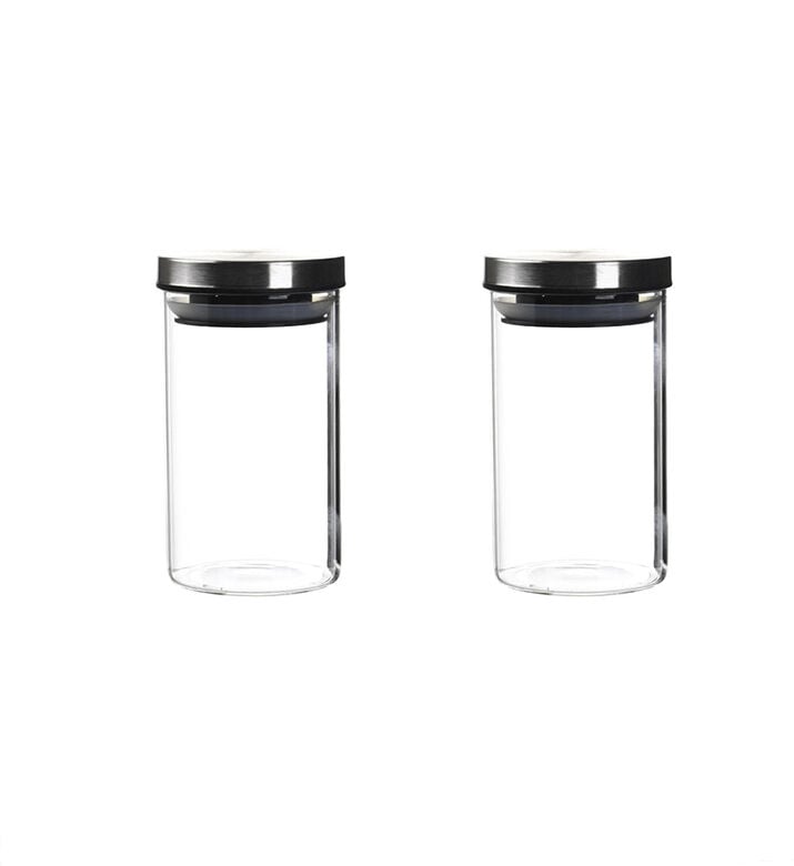 Metal Lid Borosilicate Jar Set Metal Lid Borosilicate Jar Set