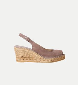 Toni Pons Calpe Origens Suede Open-toe High-wedge Espadrille, Packshot View